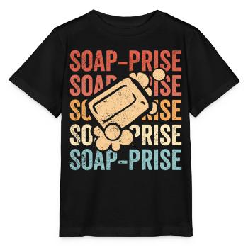 Lustige Seifenherstellung Seifenmacher - Stanley/Stella Kinder T-Shirt MINI CREATOR  - Schwarz - Vorne - Mikhail (115cm)