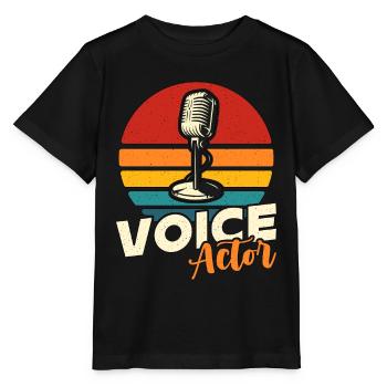 Voice Actor Retro Voice Art Announcer Voice Actors - Stanley/Stella MINI CREATOR Kids’ T-Shirt - black - Front - Mikhail (115cm)