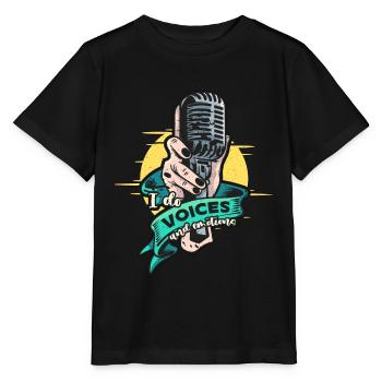 Voice Actor I Do Voices And Emotions Voice Acting - Stanley/Stella MINI CREATOR Kids’ T-Shirt - black - Front - Mikhail (115cm)