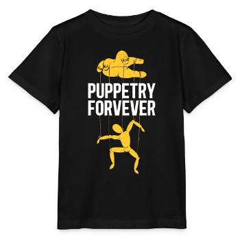 Marionnettes pour toujours Marionnettes Ventriloque Marionnettiste - T-shirt bio MINI CREATOR Stanley/Stella Enfant - noir - Devant - Mikhail (115cm)