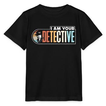 Détective Je suis votre détective Retro Investigation - T-shirt bio MINI CREATOR Stanley/Stella Enfant - noir - Devant - Mikhail (115cm)