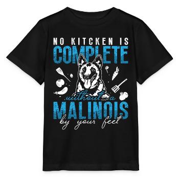 Le malinois belge n’est pas un chien policier complet - T-shirt bio MINI CREATOR Stanley/Stella Enfant - noir - Devant - Mikhail (115cm)