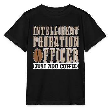 Intelligent Probation Officer Correctional Officer - Stanley/Stella MINI CREATOR Kids’ T-Shirt - black - Front - Mikhail (115cm)