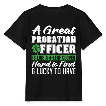 A Great Probation Officer Is Corrections Officers - Stanley/Stella MINI CREATOR Kids’ T-Shirt - black - Front - Mikhail (115cm)