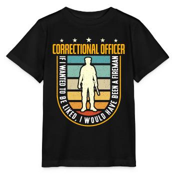Agent correctionnel si je voulais être mince argent - T-shirt bio MINI CREATOR Stanley/Stella Enfant - noir - Devant - Mikhail (115cm)