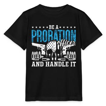 Probation Officer Be A Probation Officer Police - Stanley/Stella MINI CREATOR Kids’ T-Shirt - black - Front - Mikhail (115cm)