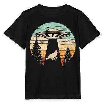 Coyote Hunt Coyote Hunter Yote Retro - T-shirt bio MINI CREATOR Stanley/Stella Enfant - noir - Devant - Mikhail (115cm)