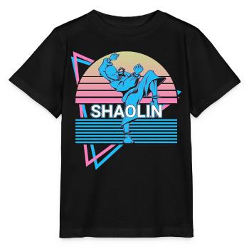 Kung Fu Rétro - T-shirt bio MINI CREATOR Stanley/Stella Enfant - noir - Devant - Mikhail (115cm)