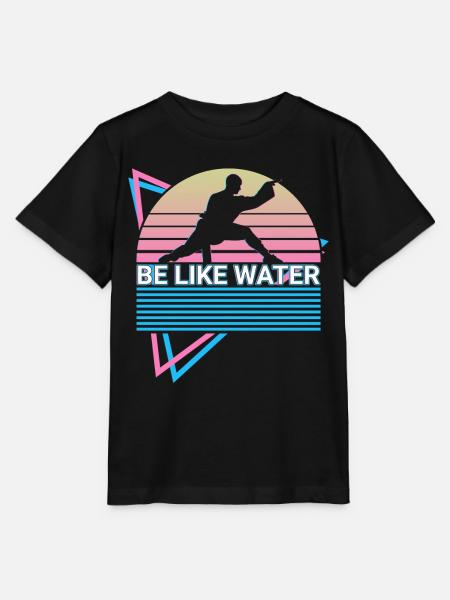 Kung Fu Retro - Stanley/Stella Kinder T-Shirt MINI CREATOR  - Schwarz