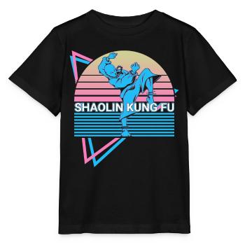 Kung Fu Rétro - T-shirt bio MINI CREATOR Stanley/Stella Enfant - noir - Devant - Mikhail (115cm)