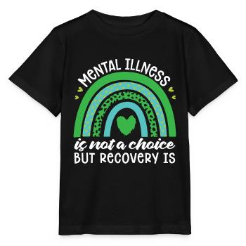 Mental Health Mental Illness Is Not Health Care - Stanley/Stella MINI CREATOR Kids’ T-Shirt - black - Front - Mikhail (115cm)