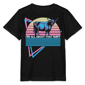 Viehzucht Retro - Stanley/Stella Kinder T-Shirt MINI CREATOR  - Schwarz - Vorne - Mikhail (115cm)