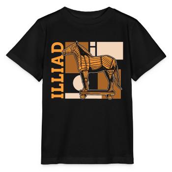 Mythologie grecque Illiade Mythologie Dieux Mythe antique - T-shirt bio MINI CREATOR Stanley/Stella Enfant - noir - Devant - Mikhail (115cm)