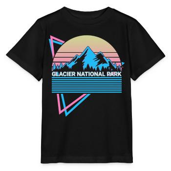 National Park Glacier Retro - Stanley/Stella Kinder T-Shirt MINI CREATOR  - Schwarz - Vorne - Mikhail (115cm)