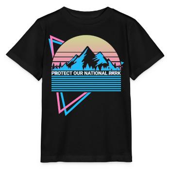 Parc national Rétro - T-shirt bio MINI CREATOR Stanley/Stella Enfant - noir - Devant - Mikhail (115cm)