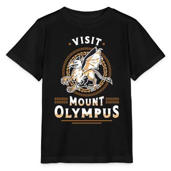 Mythologie grecque Visitez le mythe antique du mont Olympe - T-shirt bio MINI CREATOR Stanley/Stella Enfant - noir - Devant - Mikhail (115cm)