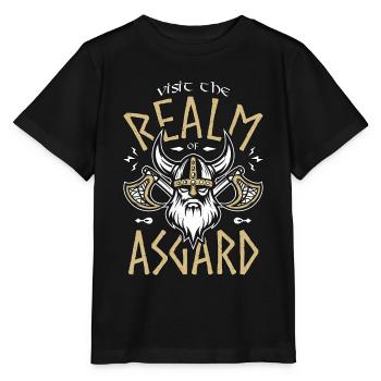 Norse Mythology Visit the Realm Of Asgard Valknut - Stanley/Stella MINI CREATOR Kids’ T-Shirt - black - Front - Mikhail (115cm)