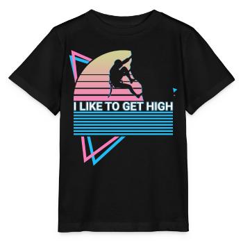 Felsklettern Felskletterer Retro - Stanley/Stella Kinder T-Shirt MINI CREATOR  - Schwarz - Vorne - Mikhail (115cm)