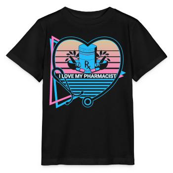 I love my pharmacist pharmacy retro - Stanley/Stella MINI CREATOR Kids’ T-Shirt - black - Front - Mikhail (115cm)