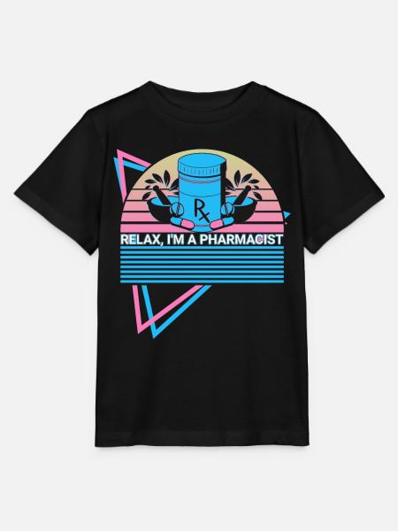 Entspannen Sie sich, ich bin ein Apotheker Apothek - Stanley/Stella Kinder T-Shirt MINI CREATOR - Schwarz