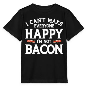 Bacon Gift Bacon Saying Food Bacon - Stanley/Stella MINI CREATOR Kids’ T-Shirt - black - Front - Mikhail (115cm)