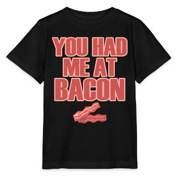 Bacon Gift Bacon Saying Food Bacon - Stanley/Stella MINI CREATOR Kids’ T-Shirt - black - Front - Mikhail (115cm)
