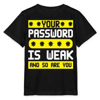 Cybersecurity, Hacking, IT - Stanley/Stella MINI CREATOR Kids’ T-Shirt - black - Front - Mikhail (115cm)