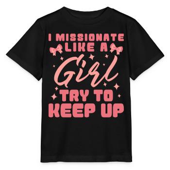 Missionnaire mormon SDJ - T-shirt bio MINI CREATOR Stanley/Stella Enfant - noir - Devant - Mikhail (115cm)