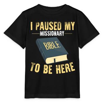 Missionnaire mormon SDJ - T-shirt bio MINI CREATOR Stanley/Stella Enfant - noir - Devant - Mikhail (115cm)
