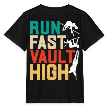 Saut à la perche Saut à la perche - T-shirt bio MINI CREATOR Stanley/Stella Enfant - noir - Devant - Mikhail (115cm)