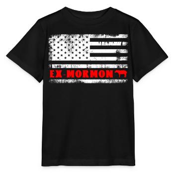 Tapir Exmo Patriotique Post-Mormon Anti-LDS - T-shirt bio MINI CREATOR Stanley/Stella Enfant - noir - Devant - Mikhail (115cm)