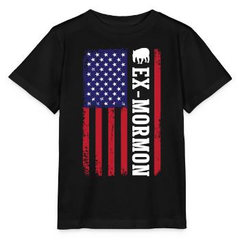 Tapir Exmo Patriotique Post-Mormon Anti-LDS - T-shirt bio MINI CREATOR Stanley/Stella Enfant - noir - Devant - Mikhail (115cm)