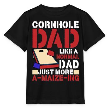 Corn Hole - Stanley/Stella MINI CREATOR Kids’ T-Shirt - black - Front - Mikhail (115cm)