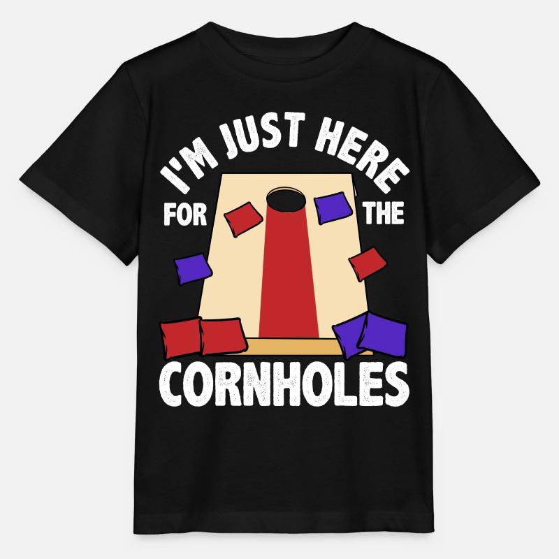 Funny Cornhole Corn Hole - Stanley/Stella MINI CREATOR Kids’ T-Shirt - black