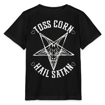 Drôle de trou de maïs Cornhole - T-shirt bio MINI CREATOR Stanley/Stella Enfant - noir - Devant - Mikhail (115cm)