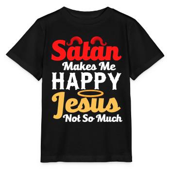 Funny Satanism - Stanley/Stella MINI CREATOR Kids’ T-Shirt - black - Front - Mikhail (115cm)
