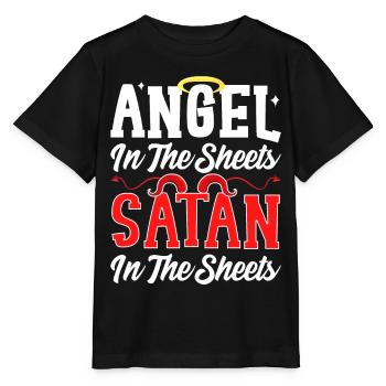 Funny Satanism - Stanley/Stella MINI CREATOR Kids’ T-Shirt - black - Front - Mikhail (115cm)