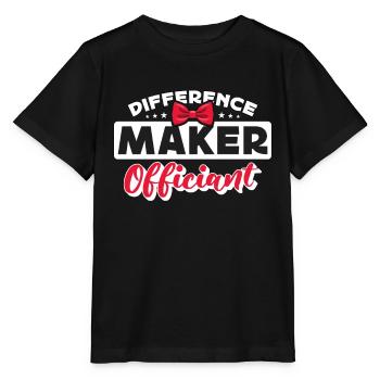 Officiant Difference Maker Officiant Minister - Stanley/Stella MINI CREATOR Kids’ T-Shirt - black - Front - Mikhail (115cm)