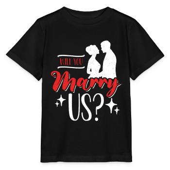 Officiant Will You Marry Us Marriage Officiant - Stanley/Stella MINI CREATOR Kids’ T-Shirt - black - Front - Mikhail (115cm)
