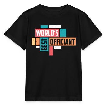 Officiant World's Best Officiant Wedding Minister - Stanley/Stella MINI CREATOR Kids’ T-Shirt - black - Front - Mikhail (115cm)