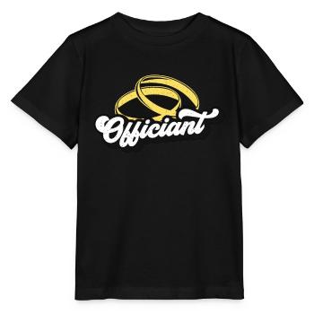 Officiant Minister Counselor Marriage Officiant - Stanley/Stella MINI CREATOR Kids’ T-Shirt - black - Front - Mikhail (115cm)