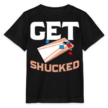 Drôle de trou de maïs Cornhole - T-shirt bio MINI CREATOR Stanley/Stella Enfant - noir - Devant - Mikhail (115cm)