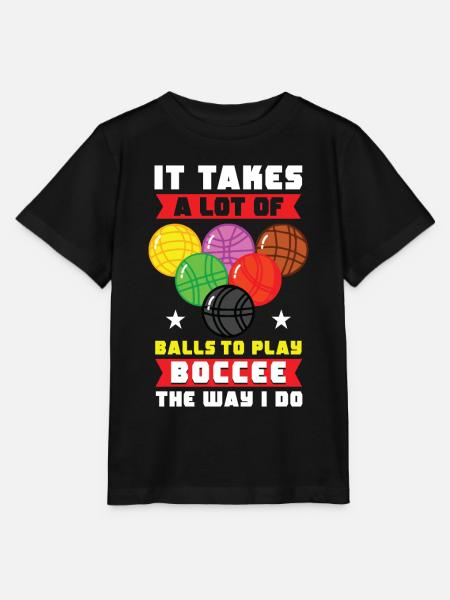 Lustiger Boccia-Spieler - Stanley/Stella Kinder T-Shirt MINI CREATOR - Schwarz