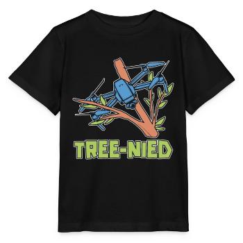 Drone Racing Tree-Nied Racing Machine Drone Racer - Stanley/Stella MINI CREATOR Kids’ T-Shirt - black - Front - Mikhail (115cm)