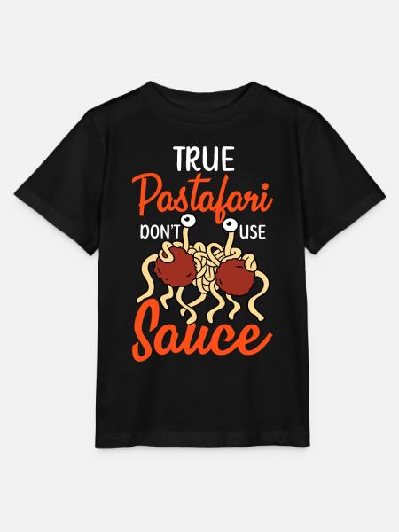 Fliegendes Spaghettimonster FSM - Stanley/Stella Kinder T-Shirt MINI CREATOR  - Schwarz