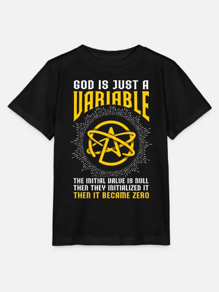 Atheist Atheismus - Stanley/Stella Kinder T-Shirt MINI CREATOR  - Schwarz