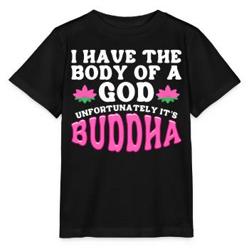 Buddhism Buddhist - Stanley/Stella MINI CREATOR Kids’ T-Shirt - black - Front - Mikhail (115cm)