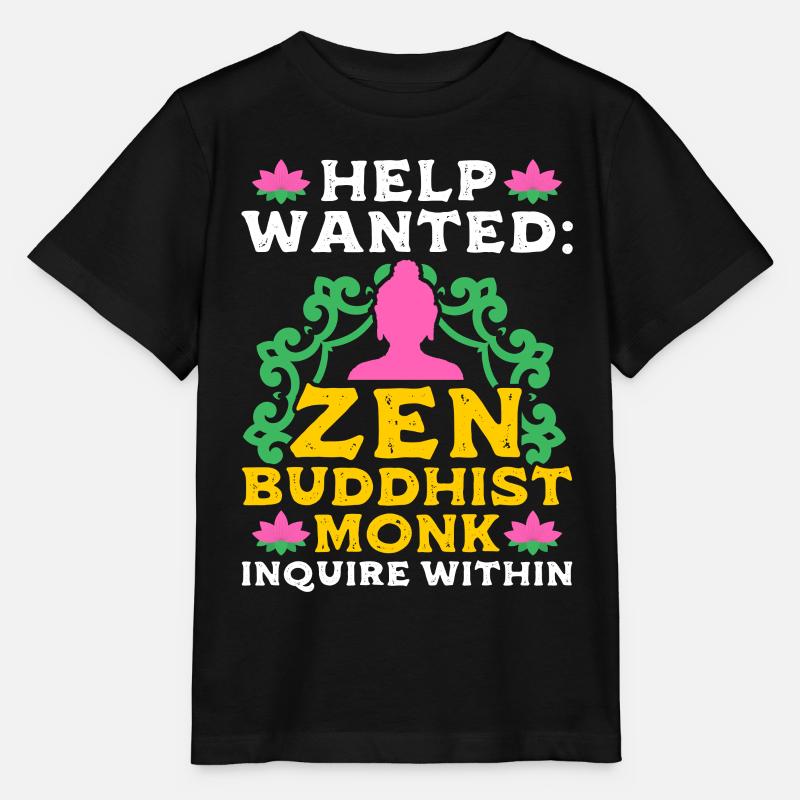 Bouddhisme Bouddha - T-shirt bio MINI CREATOR Stanley/Stella Enfant - noir