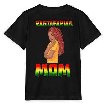 Rastafari Rasta - T-shirt bio MINI CREATOR Stanley/Stella Enfant - noir - Devant - Mikhail (115cm)