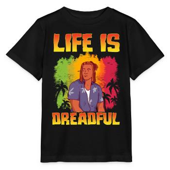 Rastafari Rastafarian Rasta - T-shirt bio MINI CREATOR Stanley/Stella Enfant - noir - Devant - Mikhail (115cm)